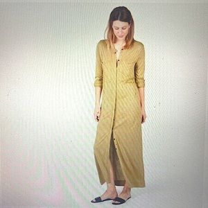 Everlane, The Ryan Camel Long Sleeve Button down Dress